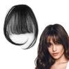 Clip In Fringe Hair Extensions with Temples for Women (Natural Color)