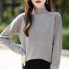 Pullover Half High Neck Bottoming Shirt Thin Sweater Women's Autumn and Winter Tops Knitwear