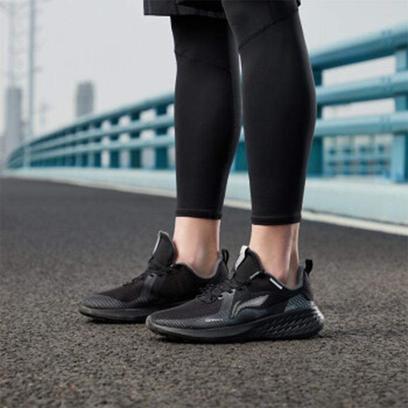 Li-Ning Soft Element Fabric TPU Shock Absorbing Non-Slip Wear-Resistant Breathable Lightweight Low-Top Sports Casual Shoes Men Sneakers ARHR077-1