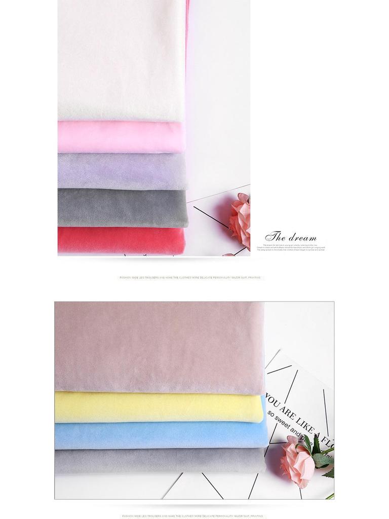 Spot Crystal Super Soft 1mm Plush Fabric for Baby Clothing and Toys