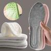 1 Pair High Elasticity Padded Warm Insoles for Men Women Shock Absorbing Latex Insoles Warm Insoles for Fall and Winter Sports Insoles