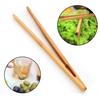 4Pcs Bamboo Salad Cake Food Clip Toaster Clamp Tea Tweezer Tongs Cooking