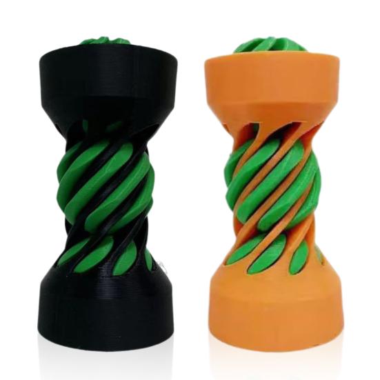 3D Printed Spiral Cylinder Ball Impossible Passthrough Spiral Cylinder Desktop Figurine Stress Anxiety Relief Kids Adults Educational Mini Column