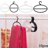 10PCS Space Saving Plastic Closet Organizer Circle Shape Storage Racks Scarf Hanger Tie Clothes Rack