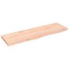 VidaXL Wall Shelf 100x30x4 Cm Solid Untreated Oak Wood 363561
