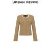 UR Women's Retro Color-block Faux Two-Piece Cardigan