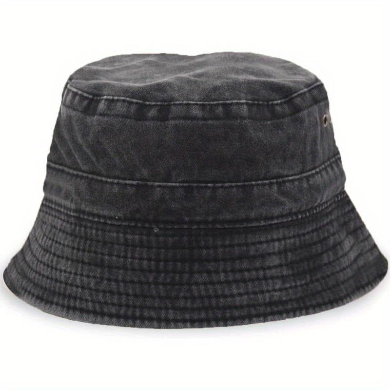 Popular Unisex Cotton Summer Washed Jeans Bucket Hat Cap For Women Spring Fisherman Hat Outdoor Travel Sunshade Gift