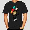 Camiseta De Cosmonauta Con Globos De Luna Y Planeta Para Hombre Y Mujer, Camisa De Algodón De 100%, Regalo, 7191X