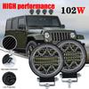 4 Inch 102W LED Car Work Light with Strobe Mode for Truck Boat ATV Jeep Tractor Offroad 4x4 Barra LED Headlight 12V 24V