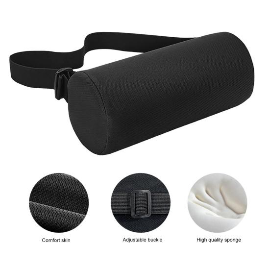 Lumbar Roll Pillow Memory Foam Relieve Back Pain Improve Posture Waist Support Home Vehicle Accessories