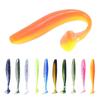 6PCS Fishing Soft Lure 9cm/4.2g Plastic T Tail Bait Artificial Worm Swimbait for Bass Trout Walleye Fishing Accessory