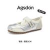 Augusteng Baotou Sports Sandals Women's 2025 New Summer Mesh Light Casual Shoes Velcro White Shoes