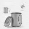 Titanium Cup for Coffee Ware Tea Ware Beer Mug Latte Cup With Lid Original Breakfast Cups Teaware Coffeeware Camping Mug