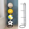 4 Layers Basketball Storage Rack Cast Iron Indoor Vertical Football Display Stand Volleyball Basketball Holder Balls Metal