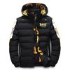 Men Autumn Winter Cotton Jacket Warm Comfortable Padded Thickened Down Jacket Double-Sided Clothes Removable Cap