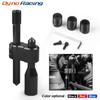 New Arrival Car Aluminum H Type Shift Knob Extension Adjustable Extender Gear Shifter With Three Adapters