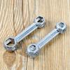 Zinc Alloy Hexagonal Bone Wrench 10-Hole Socket Wrench Durable Bicycle Wrench