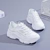 Fashion Spring Summer Breathable Casual Sports Shoes Women's Flat Sole Thick Sole INS Trendy 2025 New Style Rubber Face Shoes From China