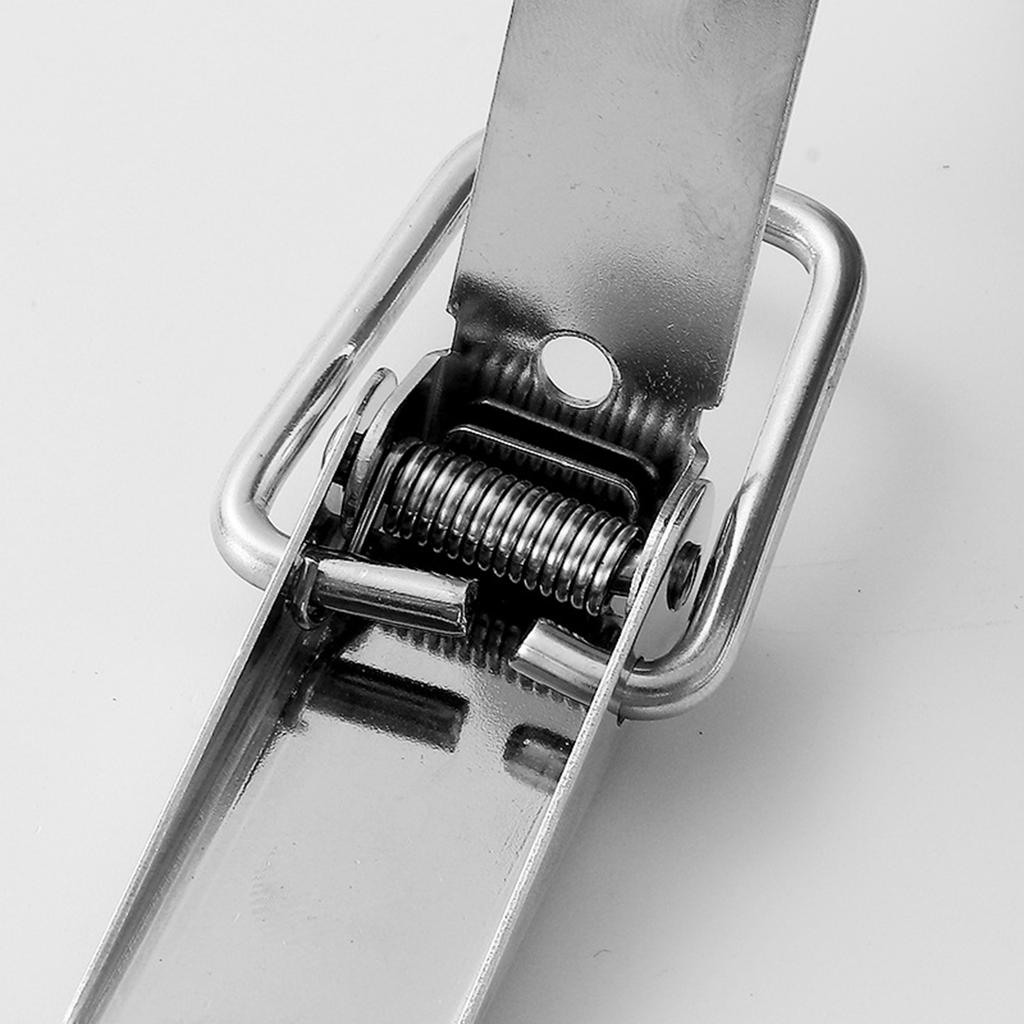 4pcs Steel Toggle Latches 90 Degree Box Lock Small Corner Hasp Multipurpose Latches Simple Installs for Cases & Cabinets