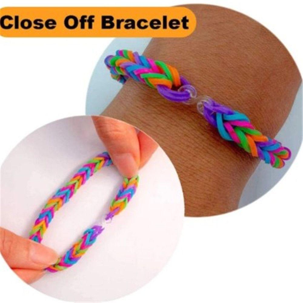 Jewelry Making Rubber Band Clips Jewelry Connectors Necklace Clasp S Clips DIY Loom Bands Kit