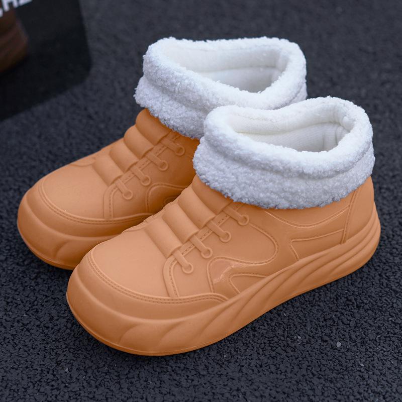 Low-top Women's Rain Shoes Non-slip and Waterproof Fashion Kitchen Rain Shoes Women's Rubber Shoes Rain Boots Adult Women's Shoes Inner Height