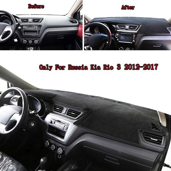 For  Rio 3 2012 2013 2014 2015 2016 2017 Dashboard Cover Pad Mat Sun Shade Instrument Carpet Car Protector Accessories