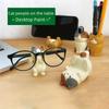 ZAKKA Multi-Functional Desk Organizer: Glasses Holder, Phone Stand, Cat Pen Holder, Paper Clip Jar, Office Stationery, Mini Ornaments.