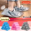 Thickened Non-Woven Disposable Shoe Covers - Extra Large, Full Elastic Fit for Adults and Children