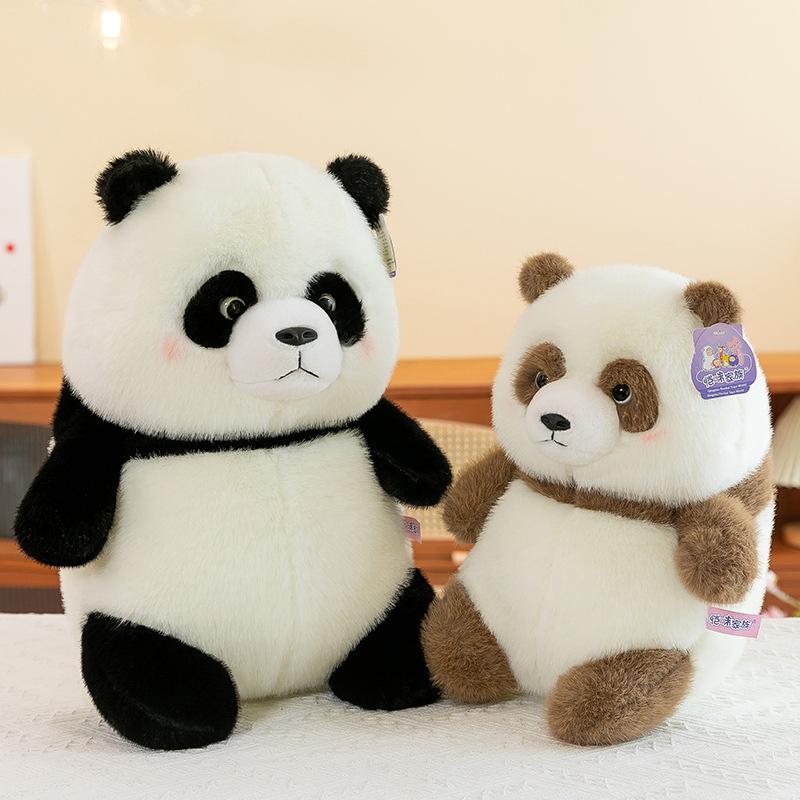 Golden Mink Bubble Panda Cute Toy Cartoon Giant Panda Grab Machine Doll Children's Holiday Gift Plush Doll