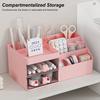 Desk Makeup Organizer with Drawer Multi Compartments Pen Pencil Card Storage Holder Cosmetic Stationery Storage Box Office Supplies