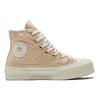 Converse Chuck Taylor All Star High Lace - Farro Women Sneakers Brown Egret Gold A01773C