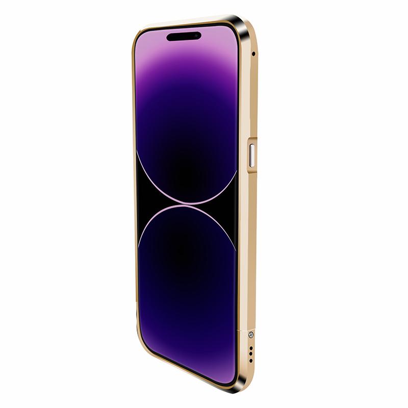 Cases For iPhone 14 13 12 11 Pro Max Metal Frame Aluminum Bumper Case For Iphone XS XR Shell Protective Phone Accessories