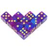 Premium Quality Square Corner Dot D6 Dice Set for Table Board Gaming - 12mm Mixed Color, Pack of 10