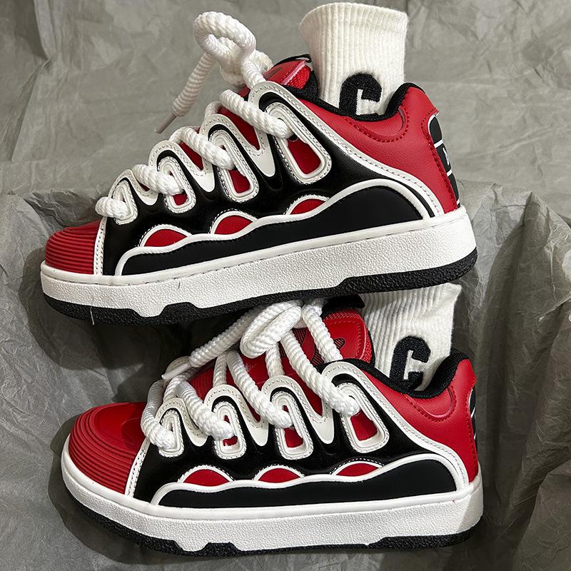 2024 Mesh Breathable Men's Sports Shoes Thick Sole Anti Slip Comfortable Men's Casual Shoes Basketball Shoes