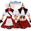 Impact Genshin Klee Witch Cosplay Costume Full Suit Halloween Party Props Game