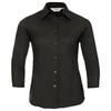 Womens/Ladies Easy-Care Fitted 3/4 Sleeve Shirt