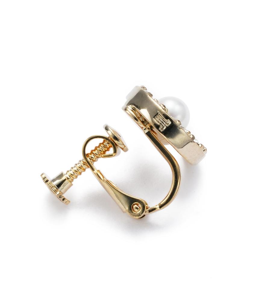 On Moon Motif Earrings LAME1050 DW [Lanvin Blue]