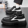 2025 New Comfortable and Niche Design Retro Men's Big Head Casual Thick Soled Men's Shoes for External Wear Shoes Retro Black