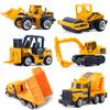 CORPER TOYS Mini Car Set of 6 Construction Vehicles Working Vehicles Excavator Dump Truck Toy Model Car Construction Site Collection