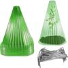 10pcs ABS Garden Cloches Solution For Plant Care And Protection Suitable For Various Plants Covers Green
