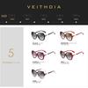 VEITHDIA женские солнцезащитные очки с поляризованными градиентными линзами, роскошные женские дизайнерские солнцезащитные очки, аксессуары для очков для женщин 3158