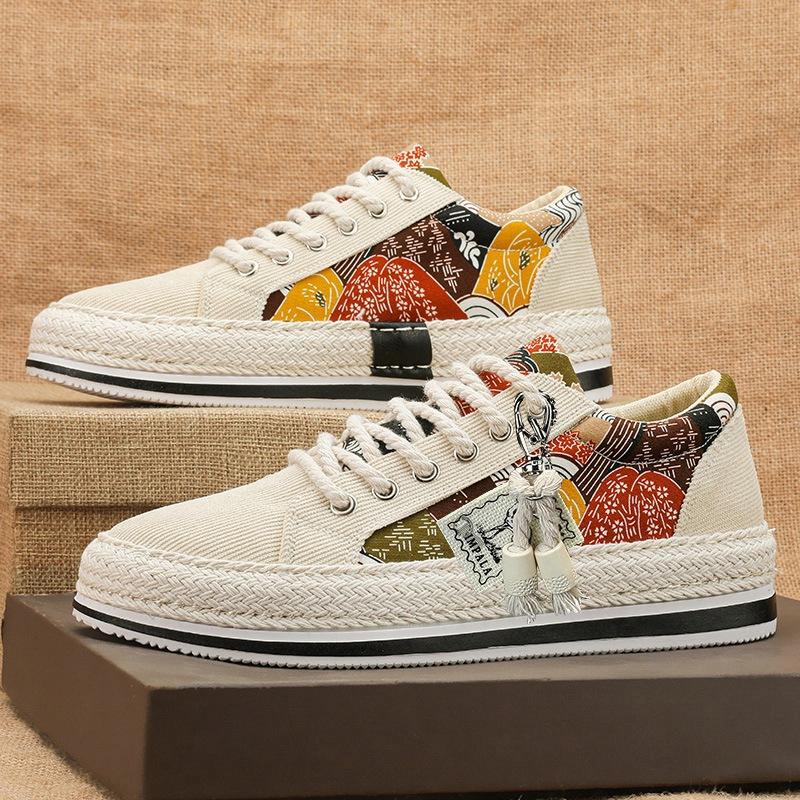 Board Shoes Student Youth Low-top Casual Trendy Shoes Men's Spring and Summer Men's Shoes 2024 New Trendy Cloth Shoes Men's