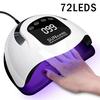 X19 MAX UV LED Nail Drying Lamp UV Nail Art Dryer Light 72 Beads Fast Curing Gel Polish Lamp for Gel Nails