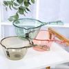 Household Transparent Plastic Water Scoop with Spout for Kitchen, Thickened and Hanging Design