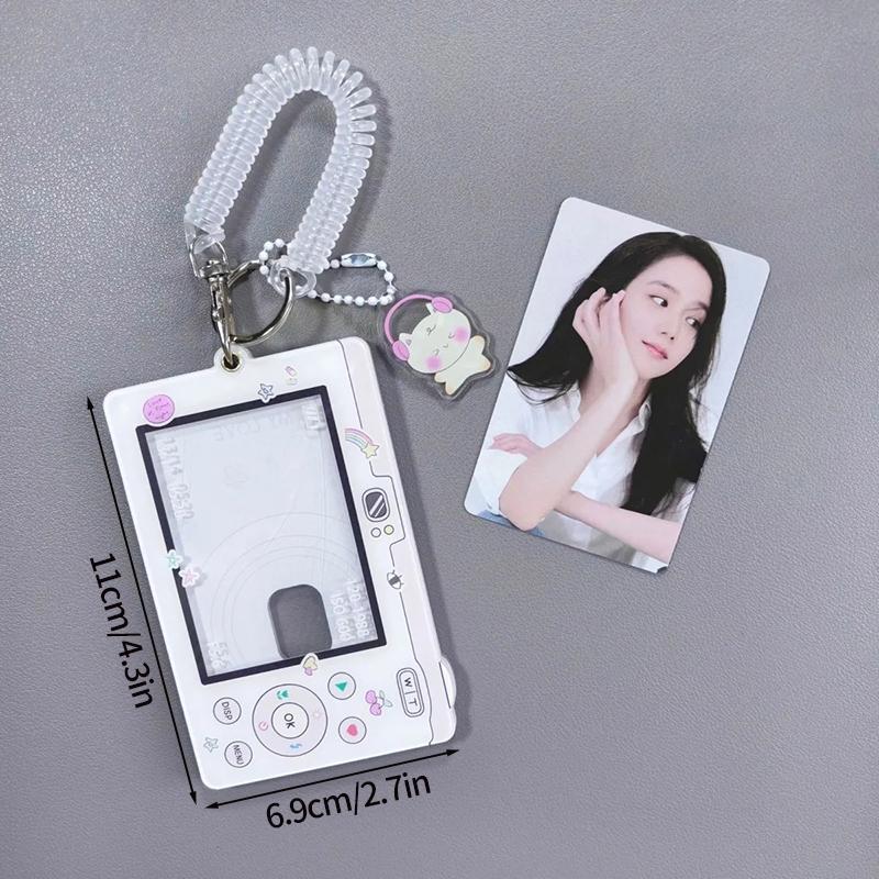 Binder Photocards Holder Mobile Phone Shape Acrylic Photo Frame Supplies Poca Holder Idol Picture Protector Stationery Supplies