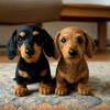 2Pcs Emotional Support Dachshund Plush Toy Soft Stuffed Animal Couch Companion for Stress Relief Anxiety Comfort & Relaxation