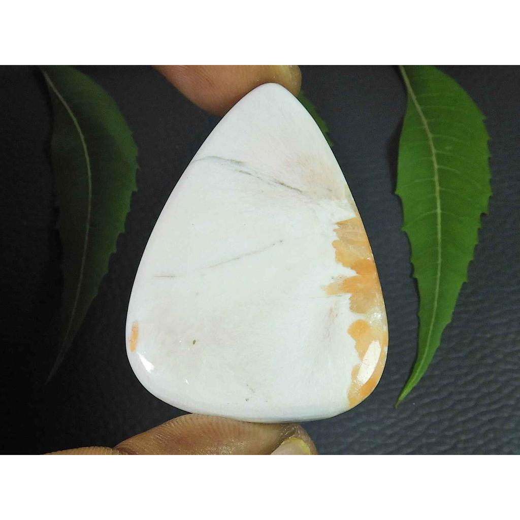 Natural Pink Scolocite Pear Shape Cabcohon Loose Gemstone 54Cts. 34X50X04MM SK-3515