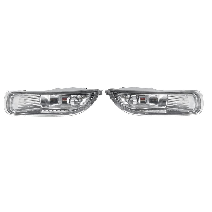 2x Car Front Bumper Fog Lights W/ Bulb Clear Lens For Toyota Corolla 2003 2004