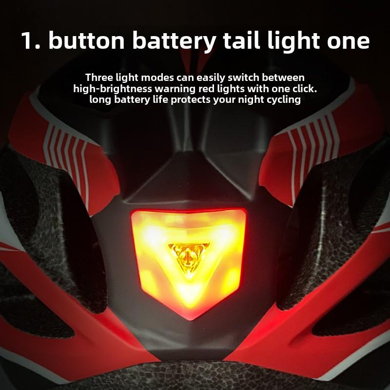 Adult Magnetic Goggles Bicycle Helmet Integrated Molding Bicycle Road Bike Riding Helmet with Tail Lights