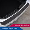 1Pcs Rear Guard Plate Sticker Car Rear Anti-Kicked Scratch Protection Strip 3D Carbon Fiber Film